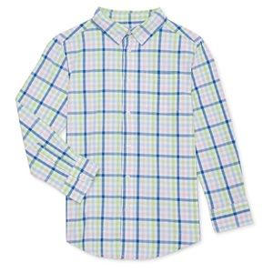 Boys Long Sleeve Button Down Plaid Shirt size: 4-5